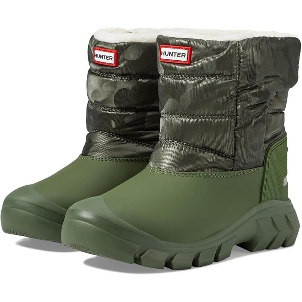 Hunter Intrepid Reflective Camo Snow Boots Toddler US 8 Green Insulated JOBB1816